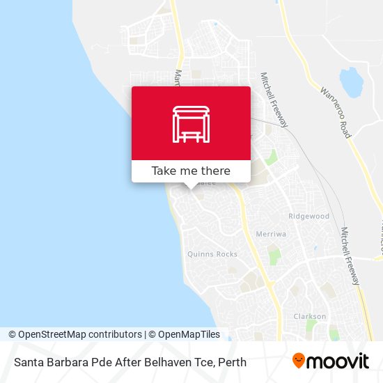 Santa Barbara Pde After Belhaven Tce map