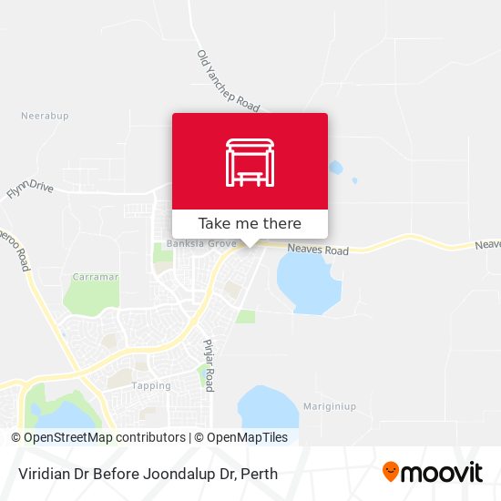 Mapa Viridian Dr Before Joondalup Dr