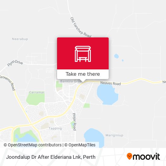 Joondalup Dr After Elderiana Lnk map