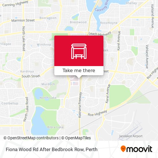 Fiona Wood Rd After Bedbrook Row map