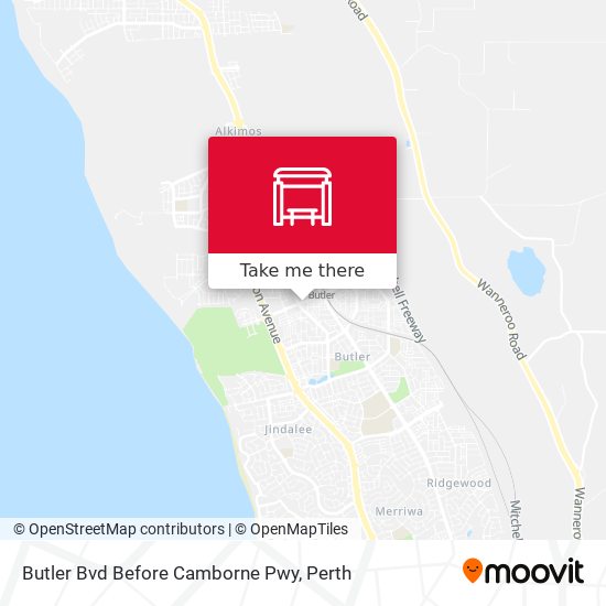 Butler Bvd Before Camborne Pwy map