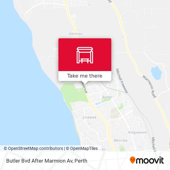 Butler Bvd After Marmion Av map