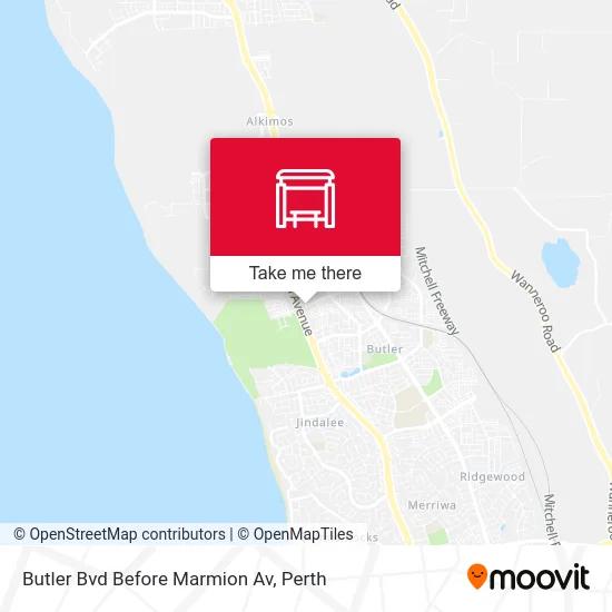 Mapa Butler Bvd Before Marmion Av