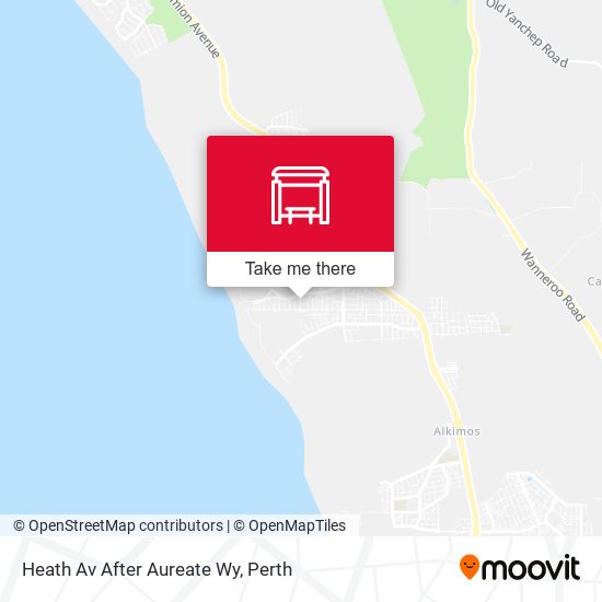Heath Av After Aureate Wy map