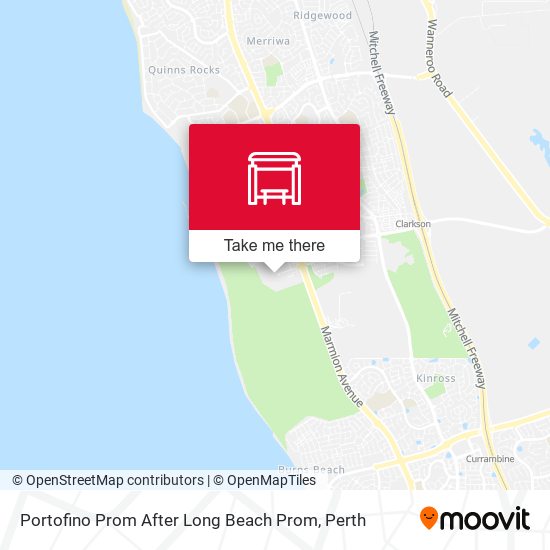 Portofino Prom After Long Beach Prom map