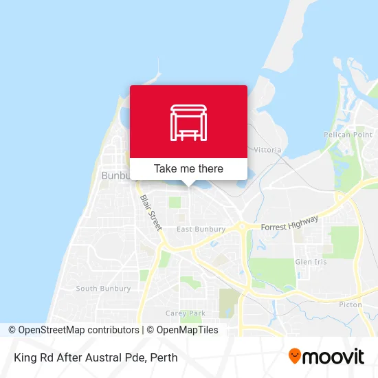 Mapa King Rd After Austral Pde