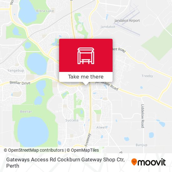 Mapa Gateways Access Rd Cockburn Gateway Shop Ctr