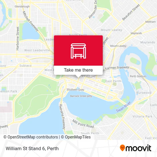 Mapa William St Stand 6