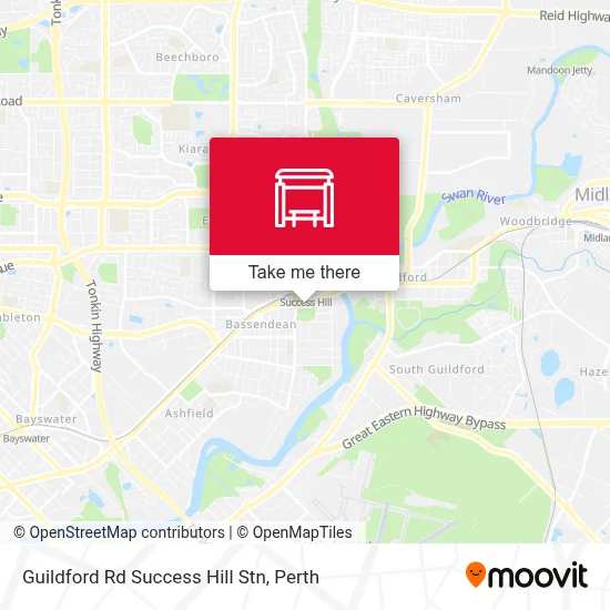 Mapa Guildford Rd Success Hill Stn