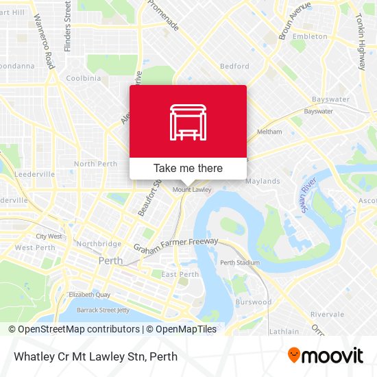 Whatley Cr Mt Lawley Stn map