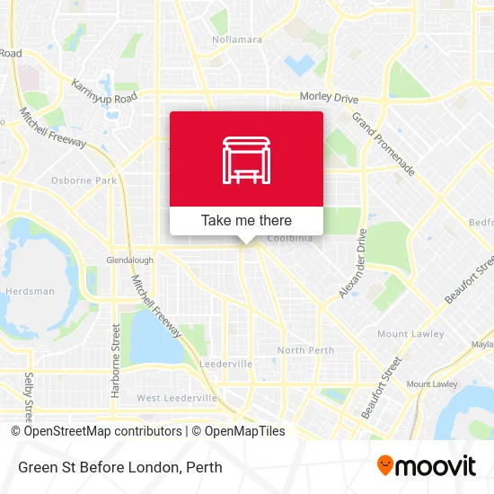 Mapa Green St Before London