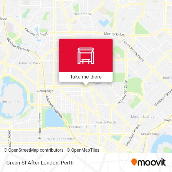 Mapa Green St After London