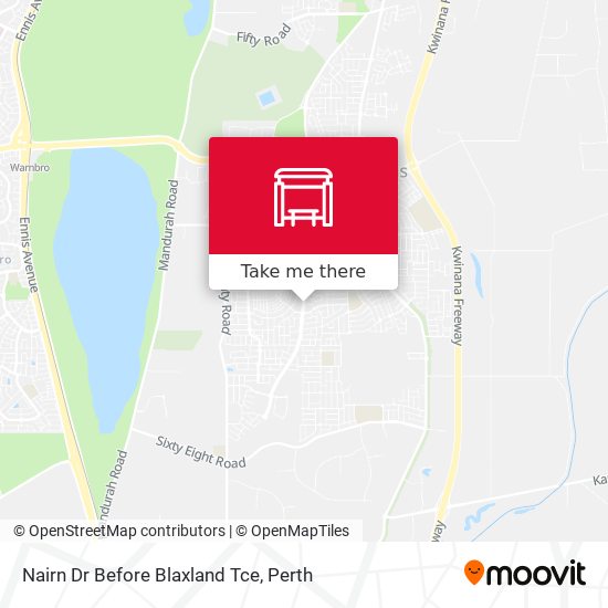 Nairn Dr Before Blaxland Tce map