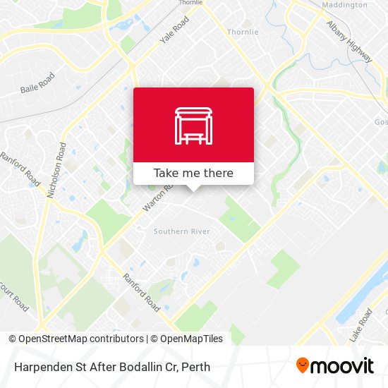 Harpenden St After Bodallin Cr map