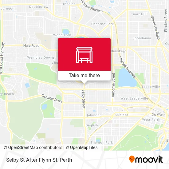 Mapa Selby St After Flynn St