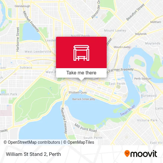 Mapa William St Stand 2