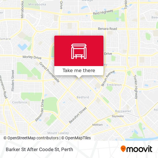 Barker St After Coode St map