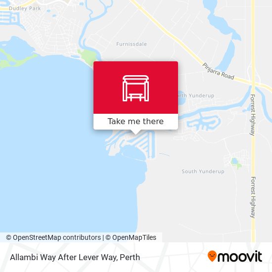 Allambi Way After Lever Way map