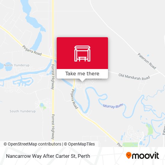 Nancarrow Way After Carter St map