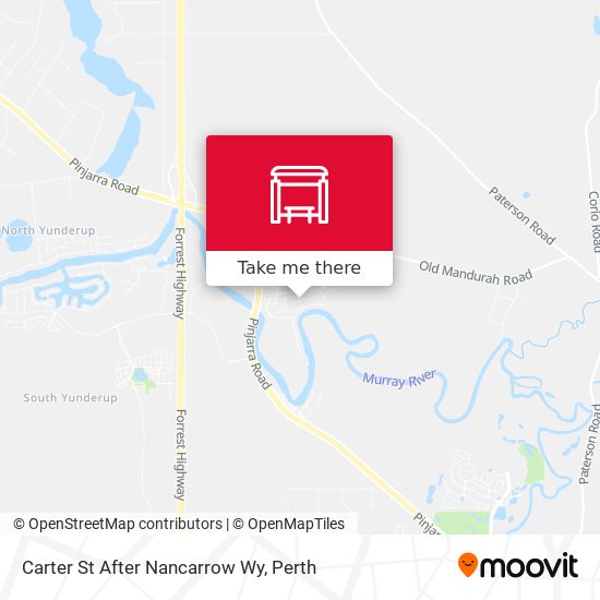 Carter St After Nancarrow Wy map