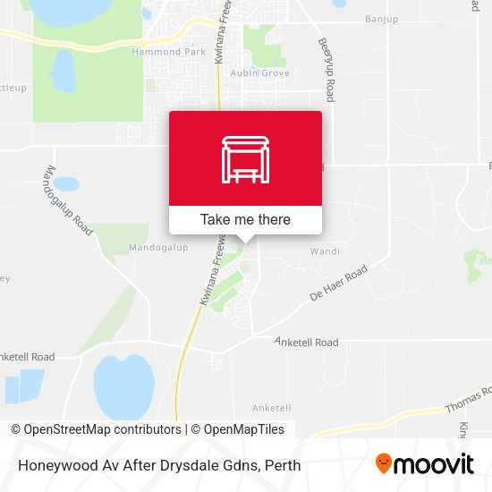 Honeywood Av After Drysdale Gdns map