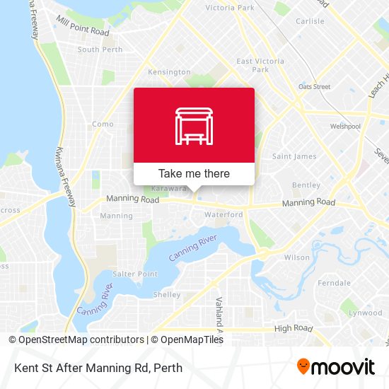Kent St After Manning Rd map