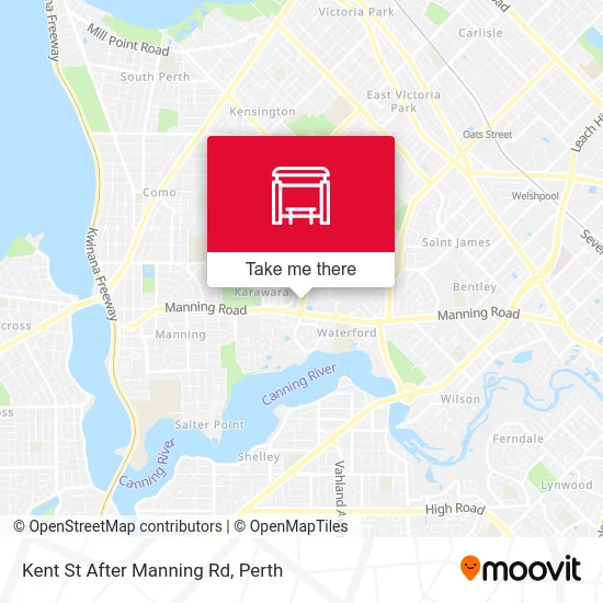 Mapa Kent St After Manning Rd