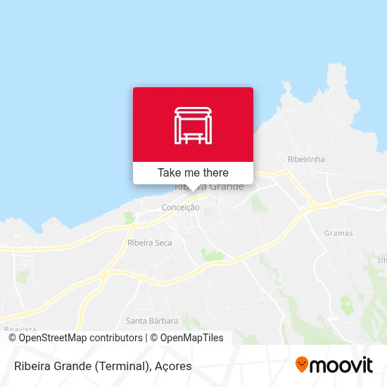Ribeira Grande (Terminal) map