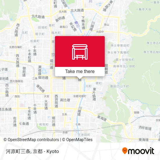 河原町三条 map