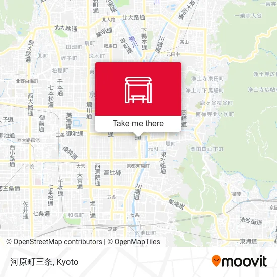 河原町三条 map
