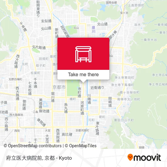 Prefectural Medical University Hospital Front map