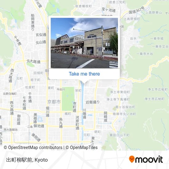 出町柳駅前 map