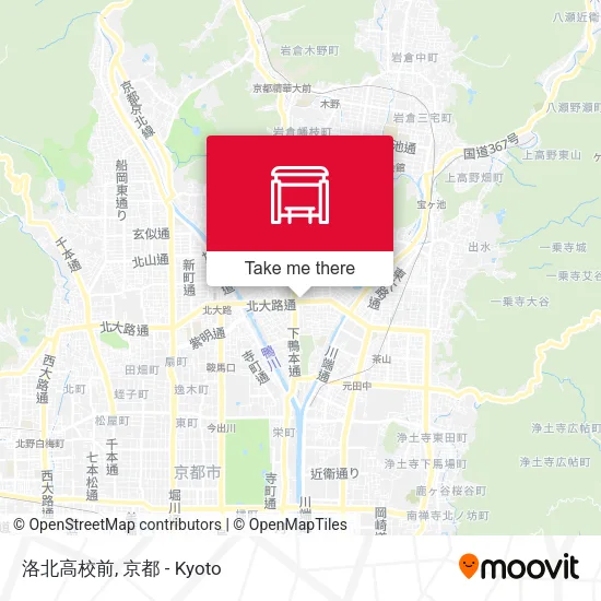 洛北高校前 map