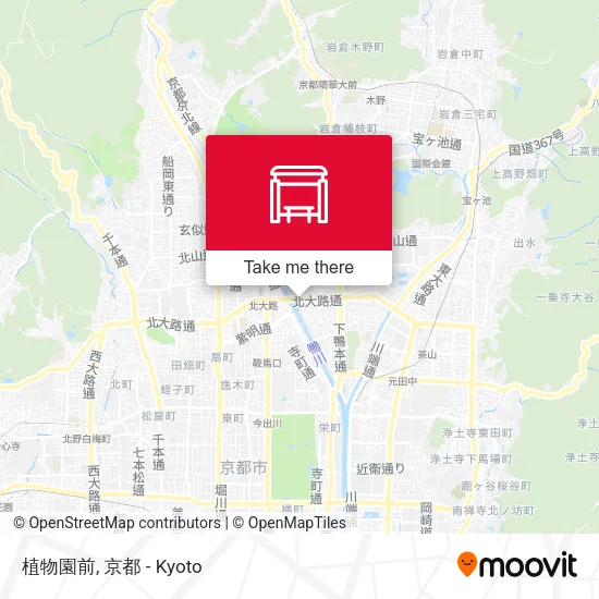 Botanical Garden Front map