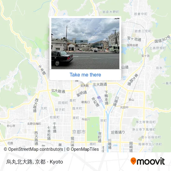 烏丸北大路 map