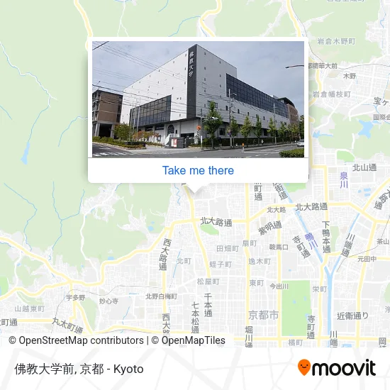 佛教大学前 map