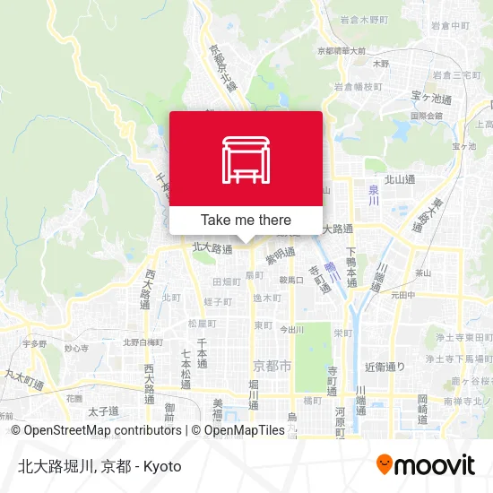 北大路堀川 map