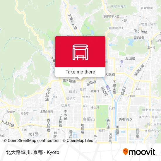 北大路堀川 map