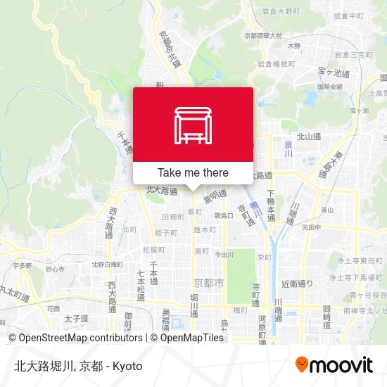 北大路堀川 map