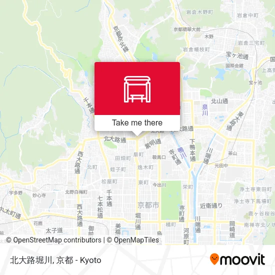 北大路堀川 map
