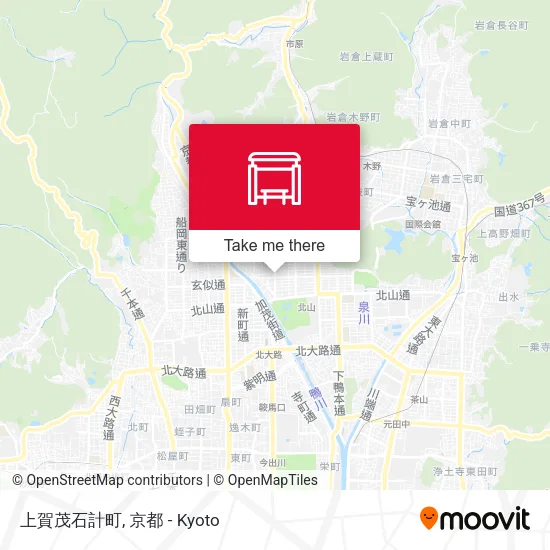 上賀茂石計町 map