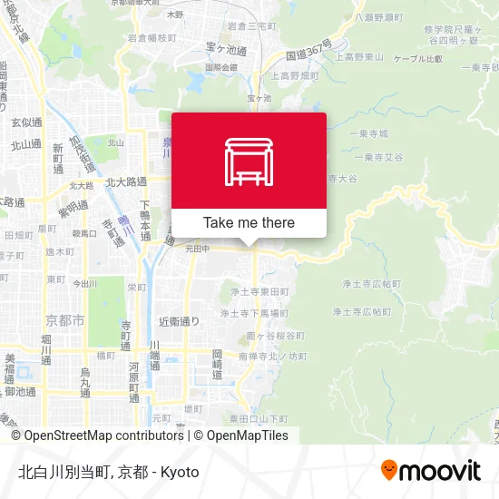 北白川別当町 map
