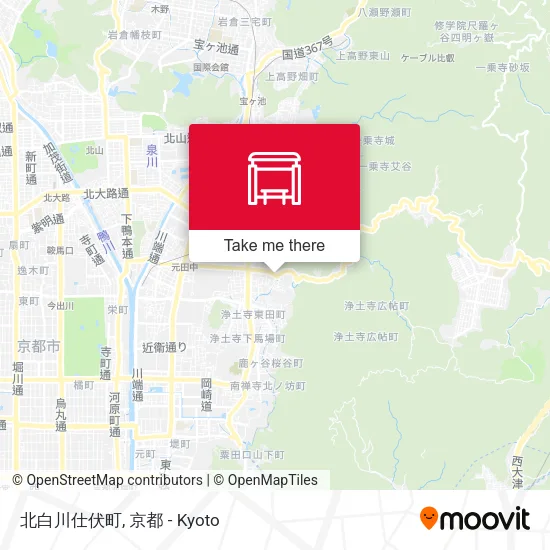 北白川仕伏町 map