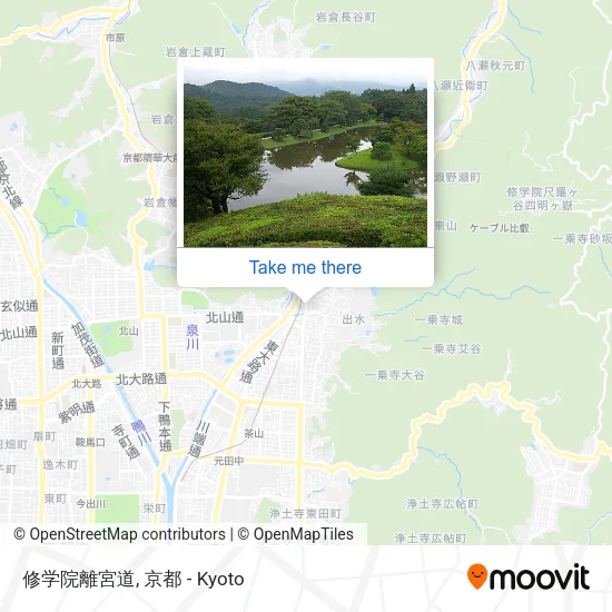 修学院離宮道 map