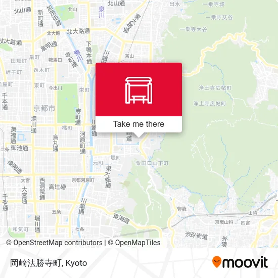 Okazaki Hoshoji-cho map