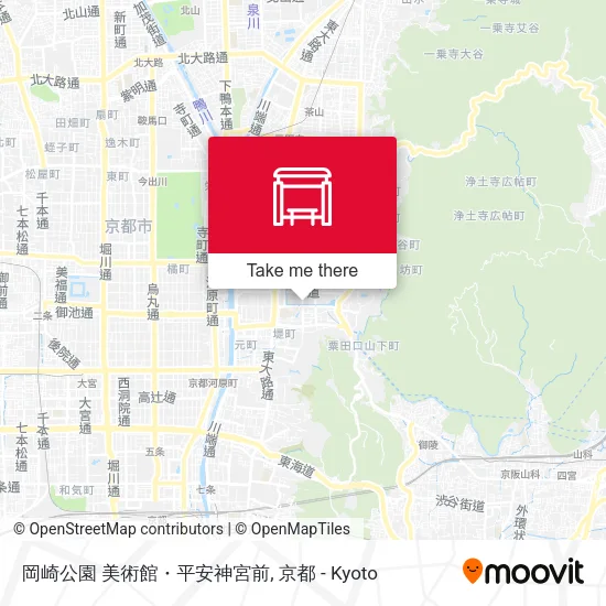 岡崎公園 美術館・平安神宮前 map