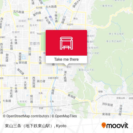 東山三条（地下鉄東山駅） map