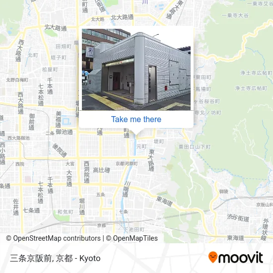 Sanjo Keihan Front map