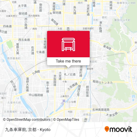九条車庫前 map
