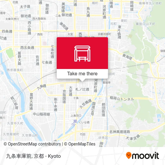 九条車庫前 map